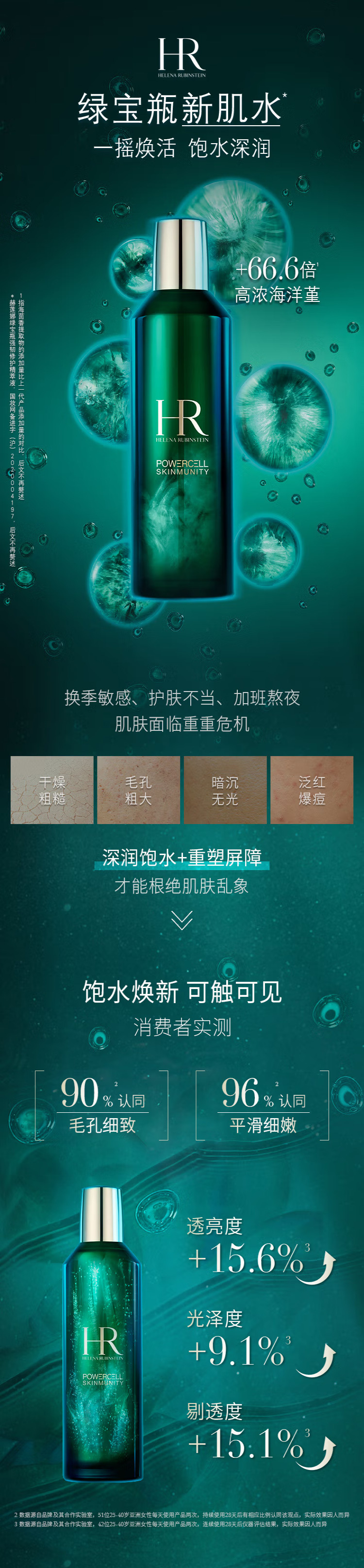 【赫莲娜新肌水】赫莲娜HR绿宝瓶精粹水400ml礼盒新肌水化妆水爽肤水护肤品结婚生日礼物【行情-报价_01.jpg
